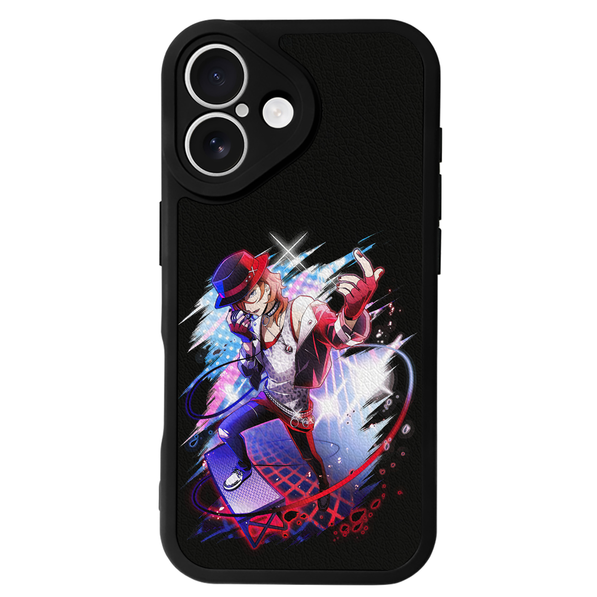 （画像用） 文豪ストレイドッグス Bungo Stray Dogs 【iPhone 16シリーズ対応】シリコンスマホケース（レザー調） 材質：シリコン